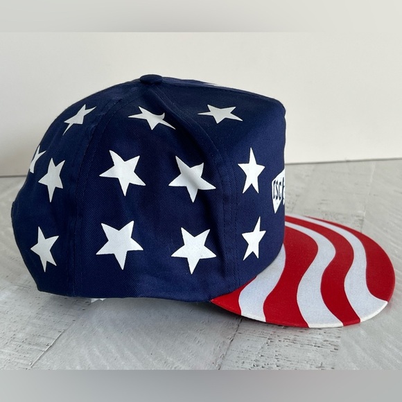 Tractor supply Vintage Red White & Blue Patriotic USA Flag Hat - Picture 2 of 11